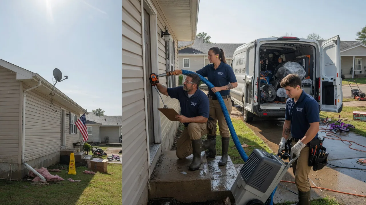 Ceiling Water Damage Restoration in Eucha, OK near me